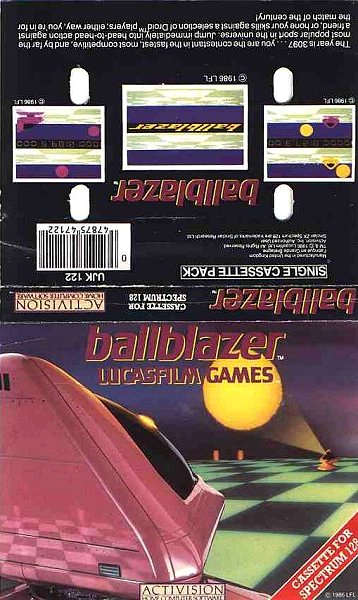 Ballblazer box art for ZX Spectrum
